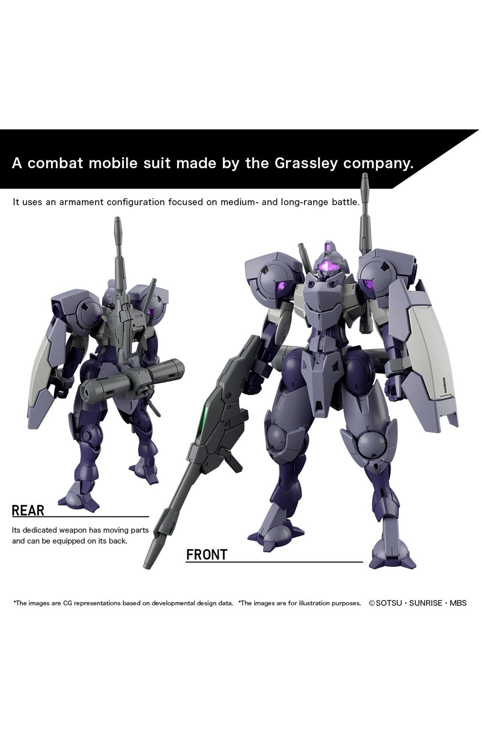 Mobile Suit Gundam: The Witch From Mercury Heindree Sturm High Grade 1:144 Scale Model Kit