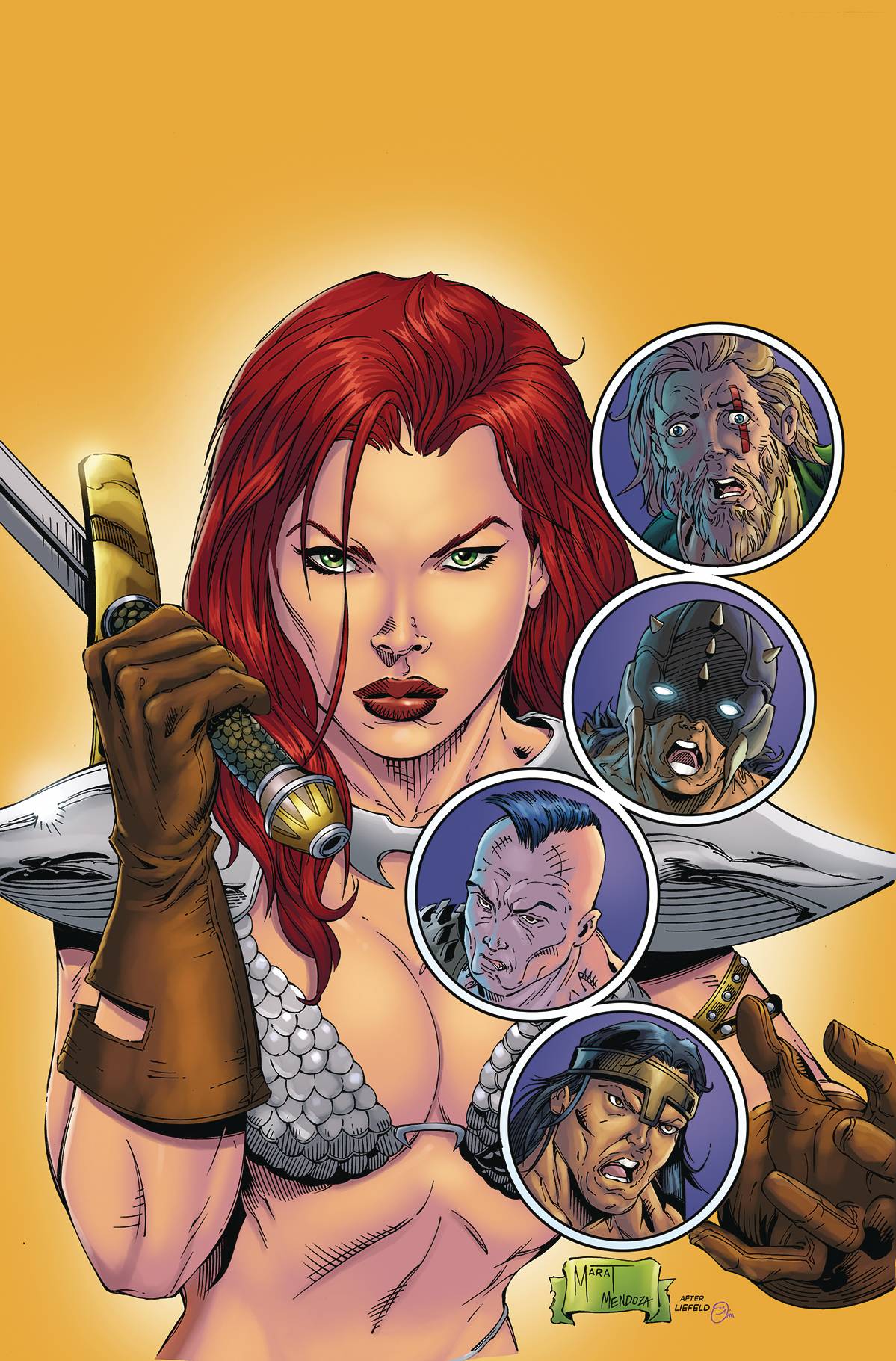 Immortal Red Sonja #1 Cover W 10 Copy Last Call Incentive Liefeld Homage