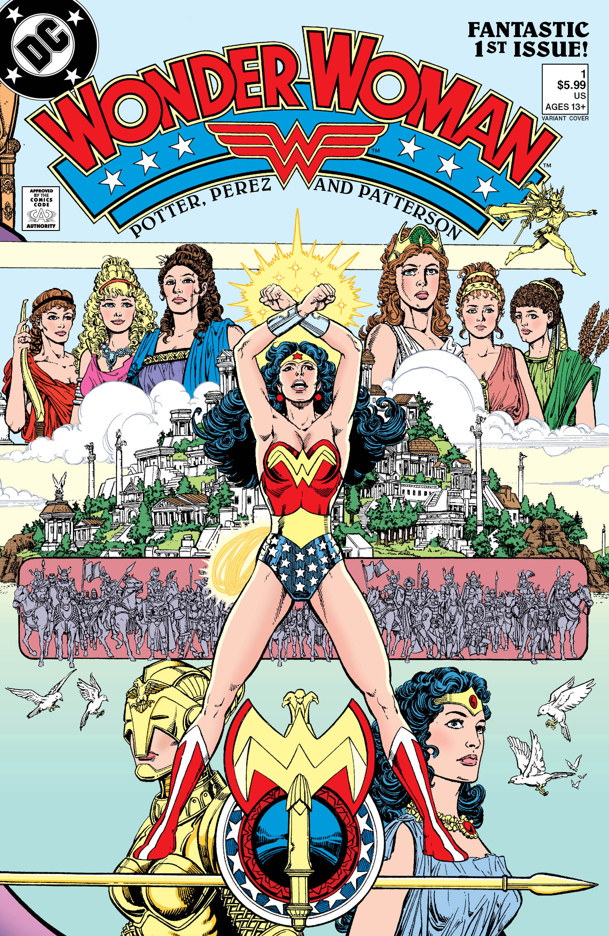 Wonder Woman #1 Facsimile Edition (2023 Edition) Cover C George Perez Foil Variant (1987)