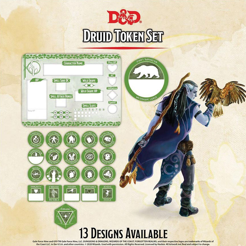 Dungeons & Dragons Druid Token Set