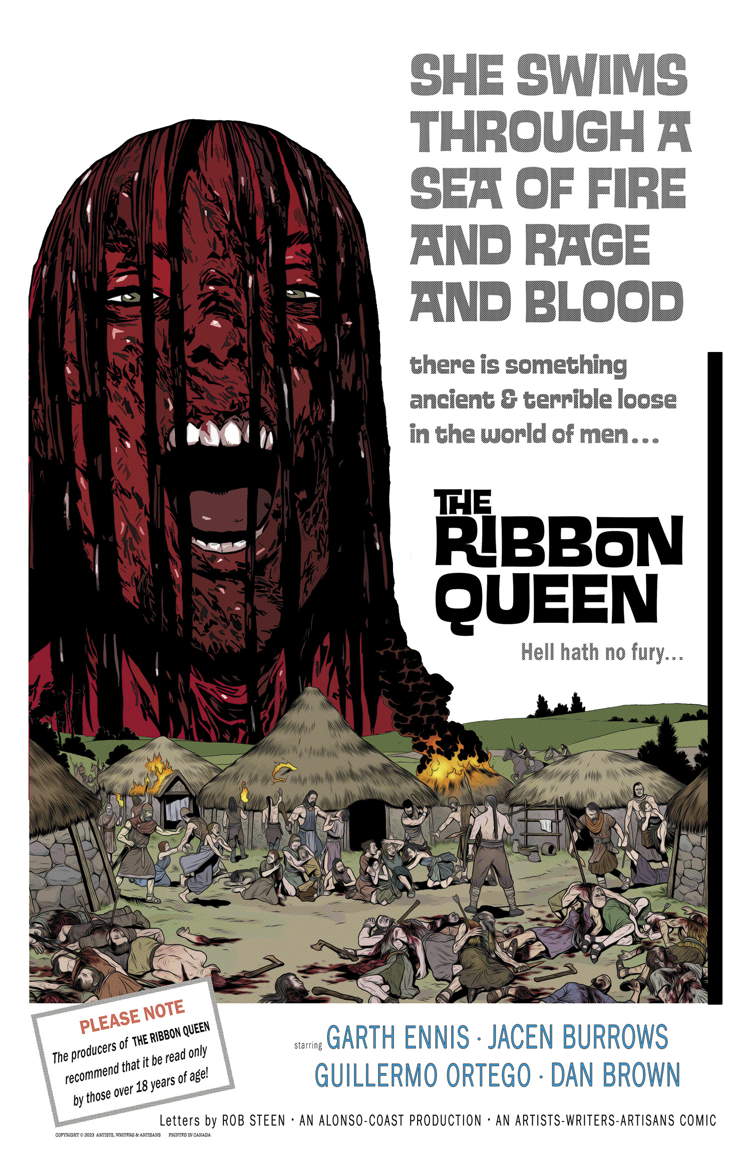 Ribbon Queen #5 Cover C Chris Ferguson & Jacen Burrows Horror Homage Variant (Mature) (Of 8)