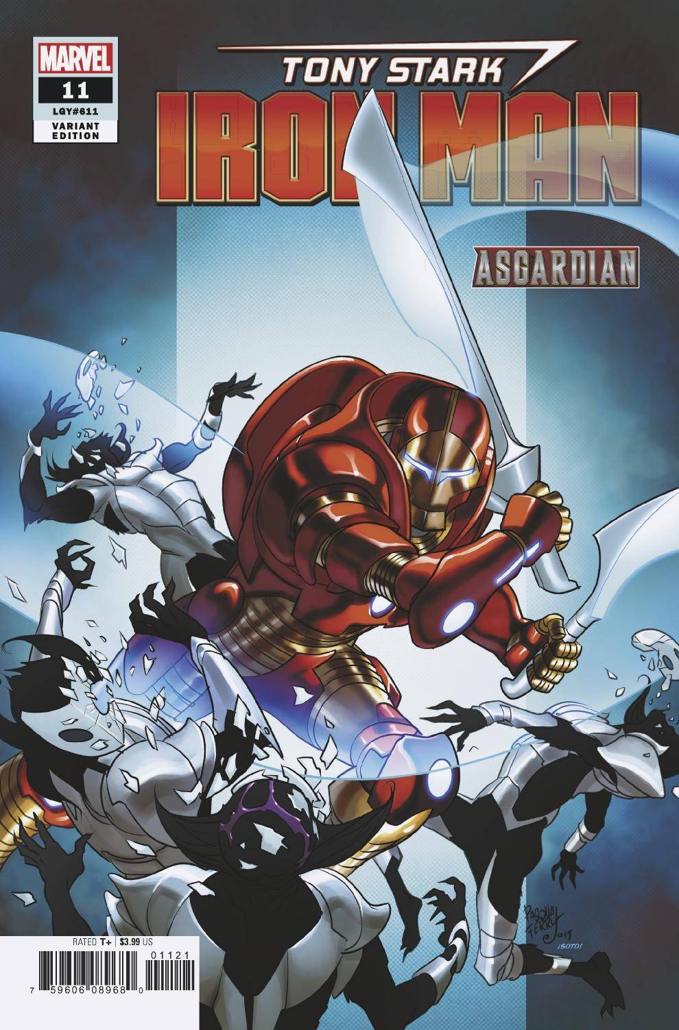 Tony Stark Iron Man #11 Ferry Asgardian Variant (2018)