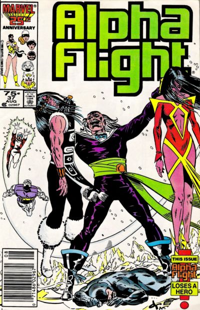 Alpha Flight #37 [Newsstand]-Near Mint (9.2 - 9.8)