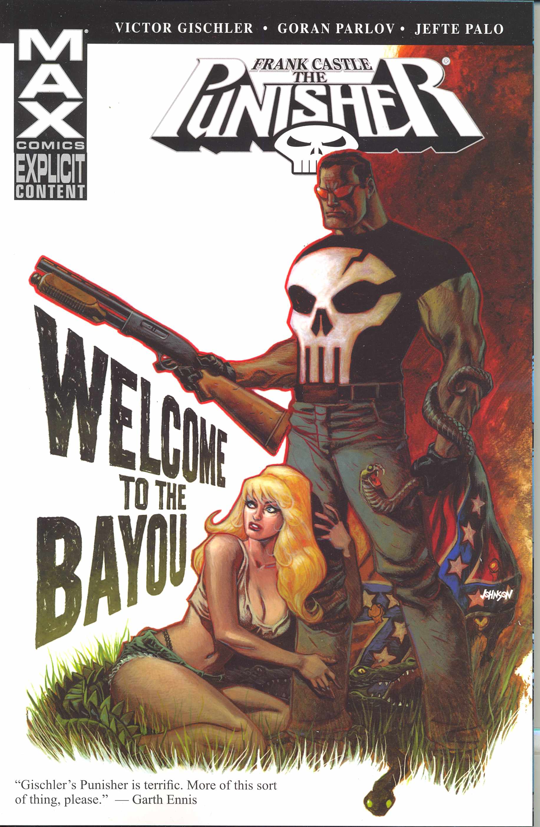 Punisher Frank Castle Max Graphic Novel Welcome To Bayou
