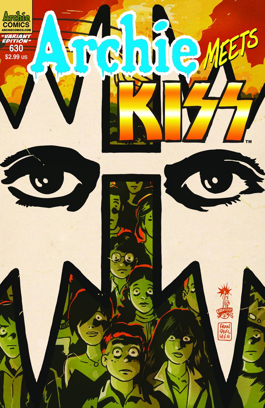 Archie #630 (Archie Meets Kiss Part 4 ) Variant Cover