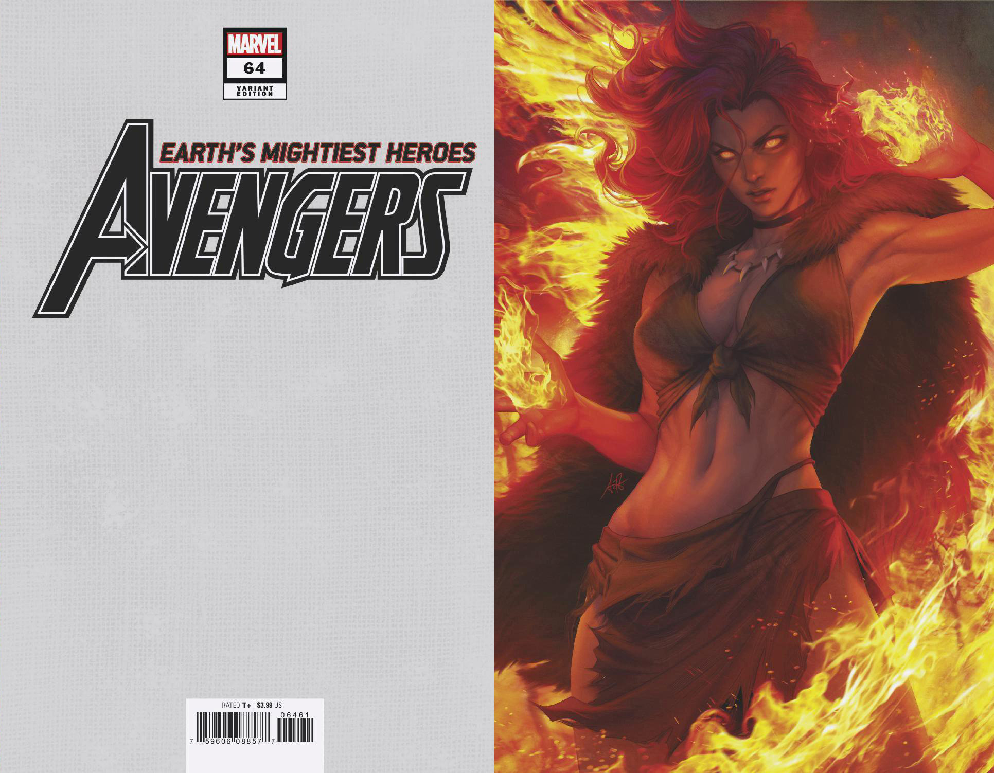 Avengers #64 1 for 100 Incentive Artgerm Virgin Variant (2018)