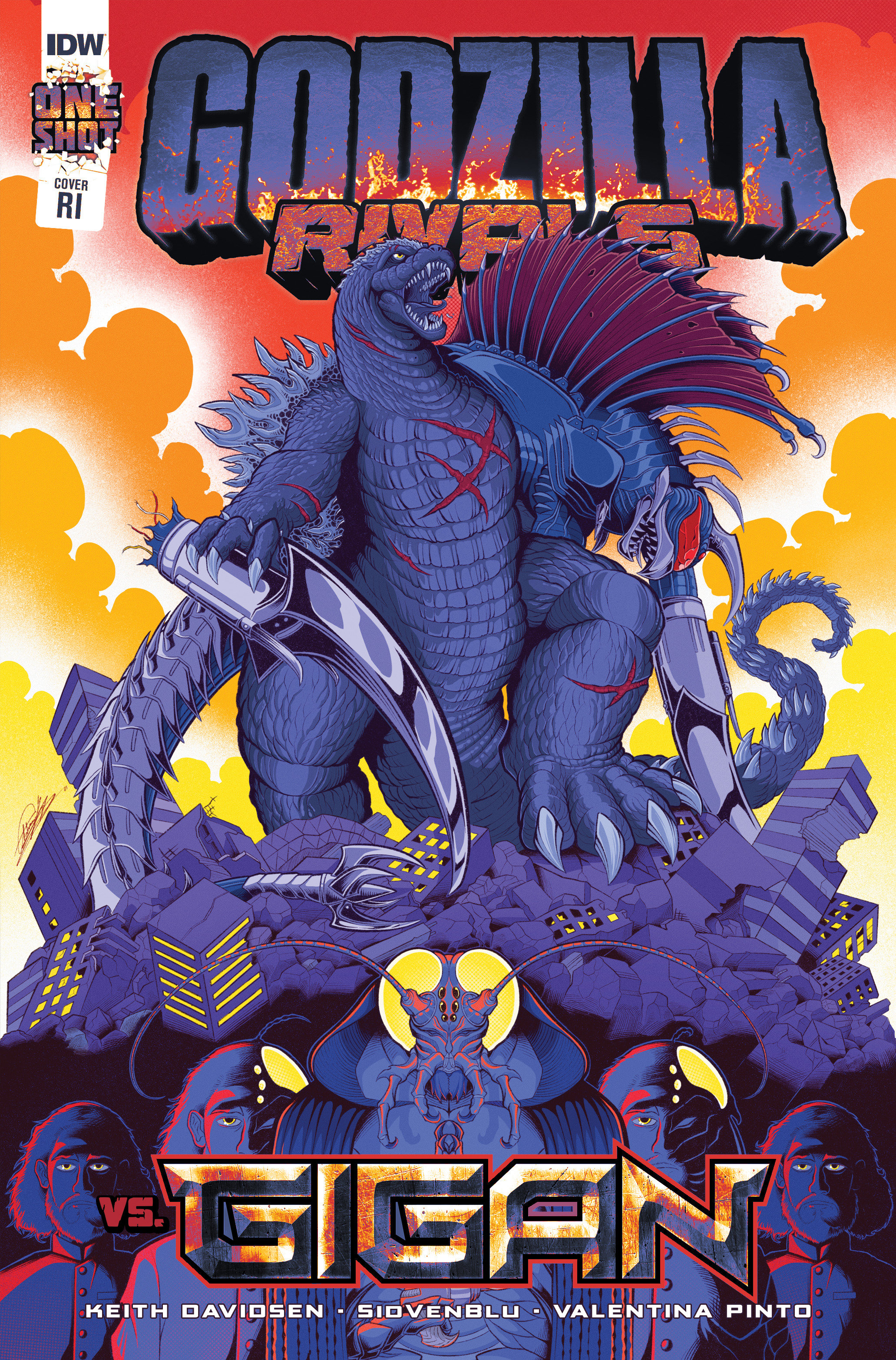 Godzilla Rivals Vs Gigan Oneshot Cover B 1 for 10 Incentive Gonzalez