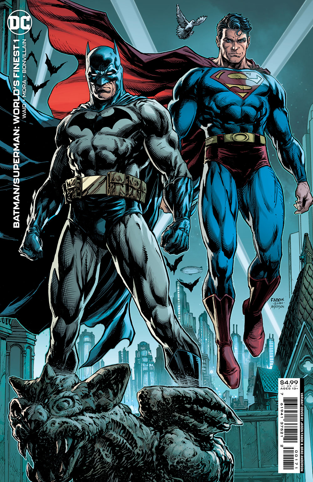 Batman Superman Worlds Finest #1 Cover D Jason Fabok Card Stock Variant
