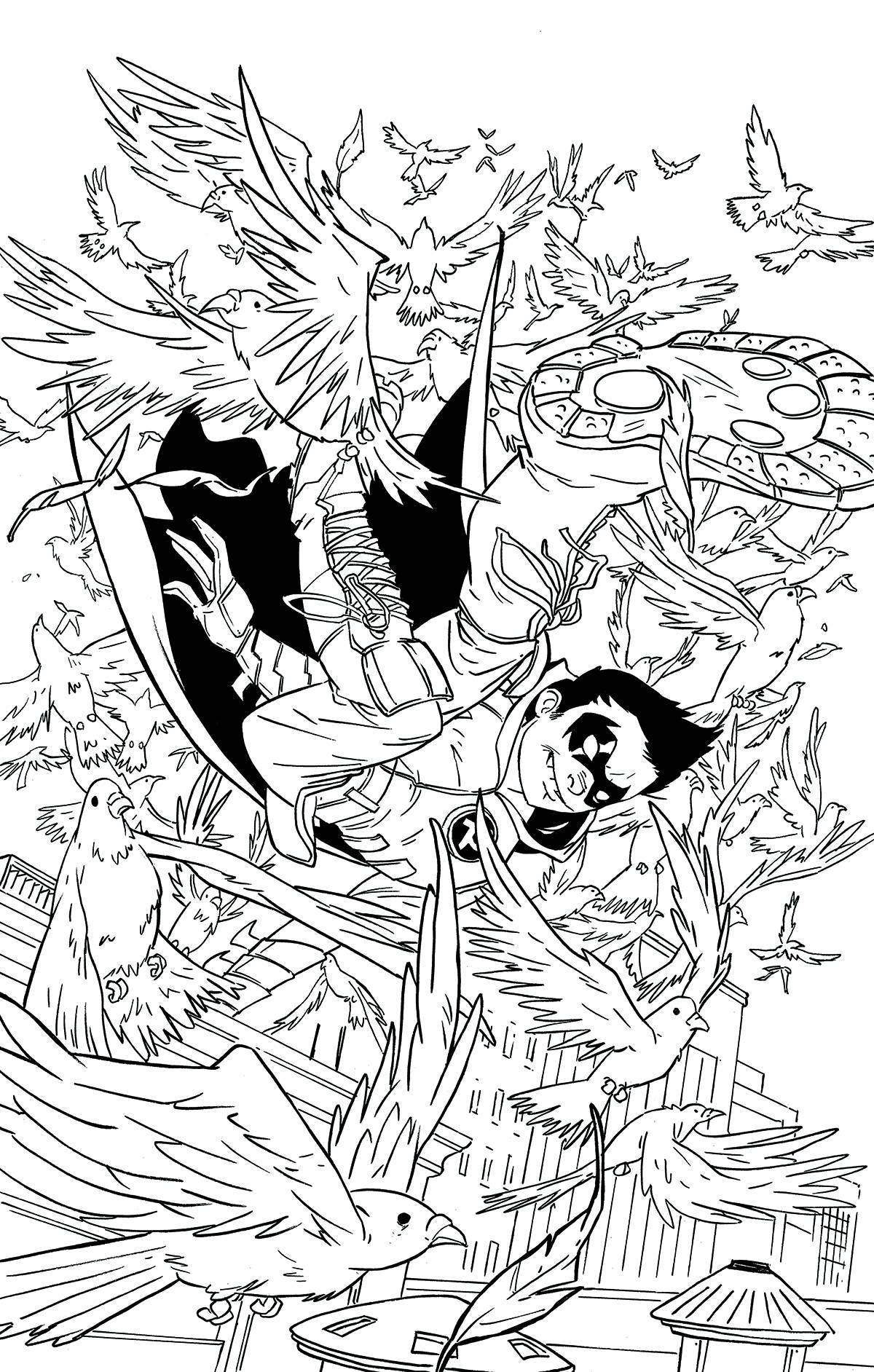 Robin Son of Batman #8 Adult Coloring Book Variant Edition (2015)