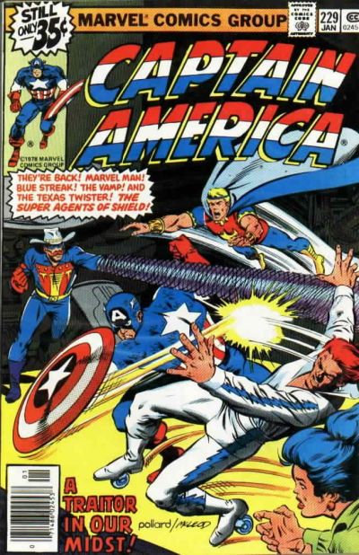 Captain America #229 [Regular Edition] - Fn/Vf 7.0