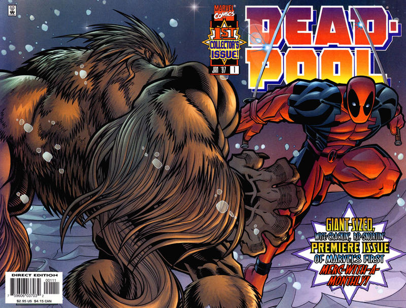 Deadpool #1 [Direct Edition](1997)-Very Fine (7.5 – 9)