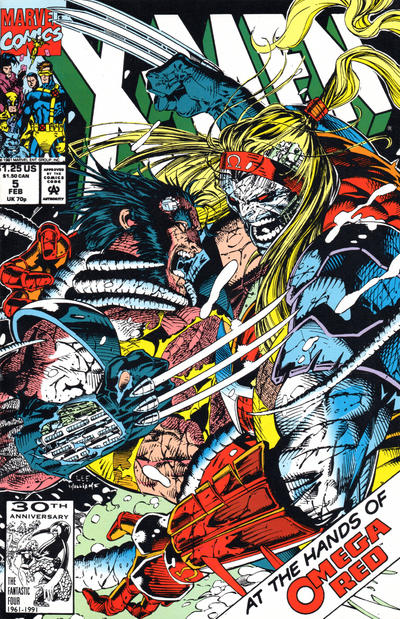 X-Men #5 [Direct]-Near Mint (9.2 - 9.8) [1St App. of Maverick, 2nd & 1st Cover App. of Omega Red]