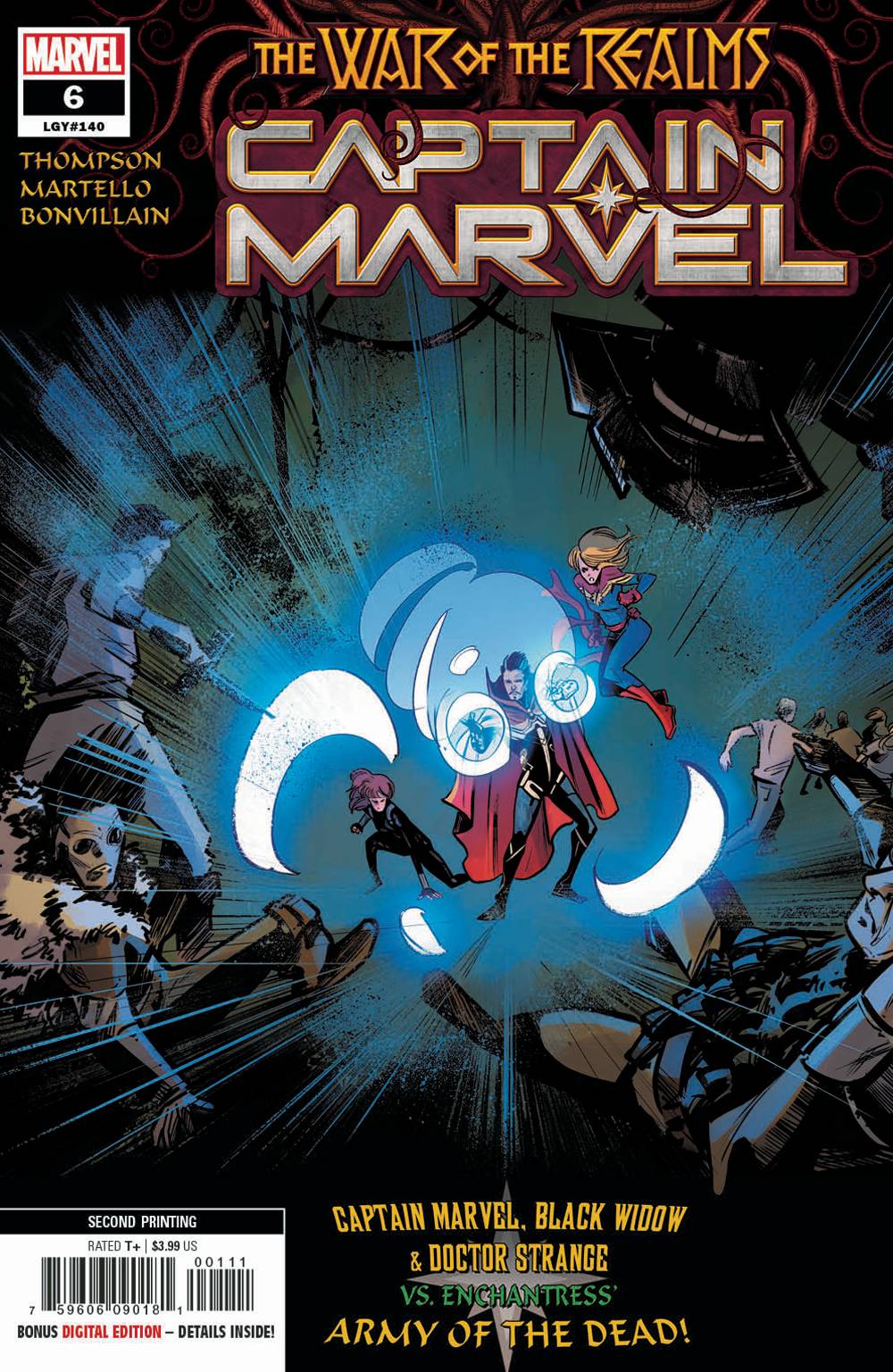 Captain Marvel #6 2nd Printing Martello Variant (2019)