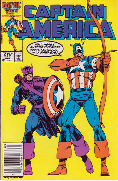 Captain America #317 [Newsstand]-Fine (5.5 – 7)