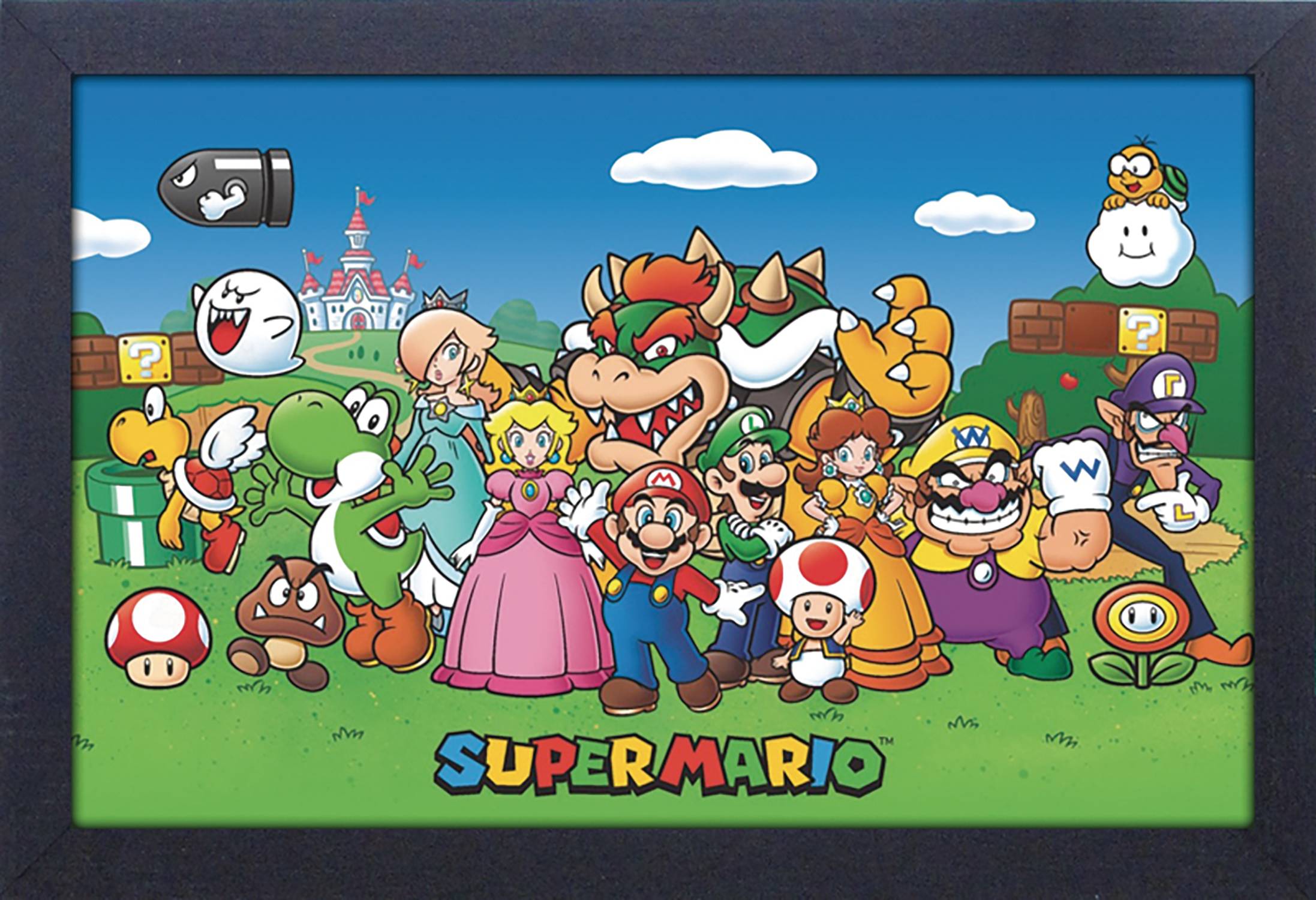 Super Mario Characters Framed Print