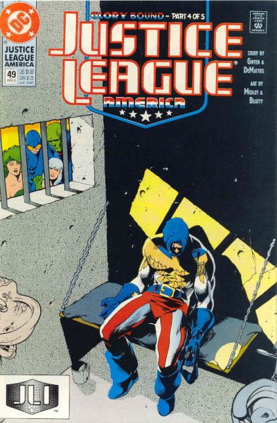 Justice League America #49 (1989)[Direct]-Fine (5.5 – 7)