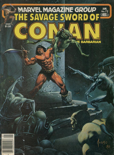 The Savage Sword of Conan #72 [Newsstand] - Fn-