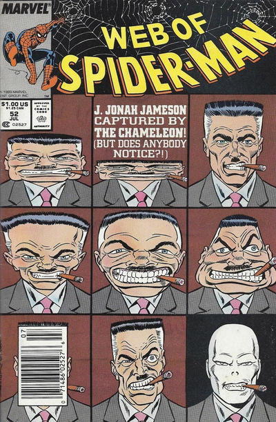 Web of Spider-Man #52 [Newsstand]-Fine (5.5 – 7)