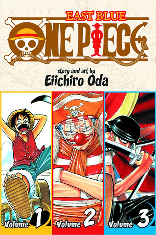 One Piece 3-In-1 Manga Volume 1
