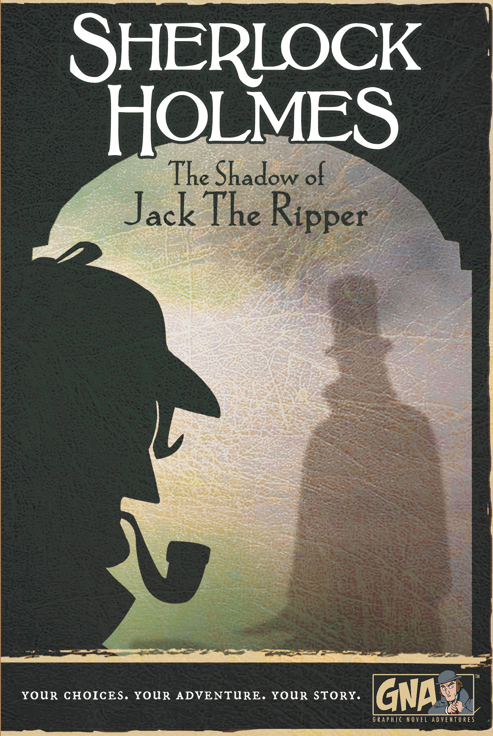 Sherlock Holmes Shadow of Jack Ripper Graphic Novel Adventure Hardcover