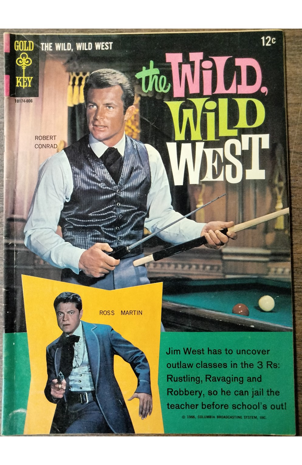 Wild Wild West #1 (Gold Key 1966) Variant With Back Photo Cover