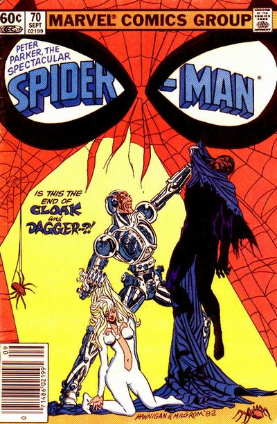 The Spectacular Spider-Man #70 [Newsstand]-Very Good (3.5 – 5) 3rd Appearance of Cloak & Dagger