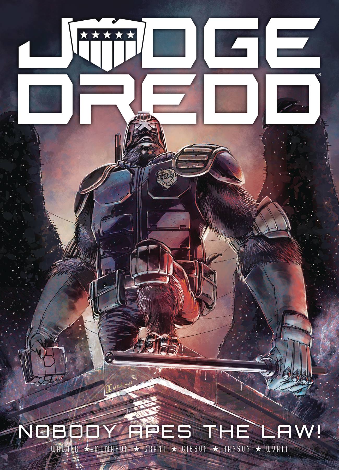 Judge Dredd Nobody Apes Law Graphic Novel