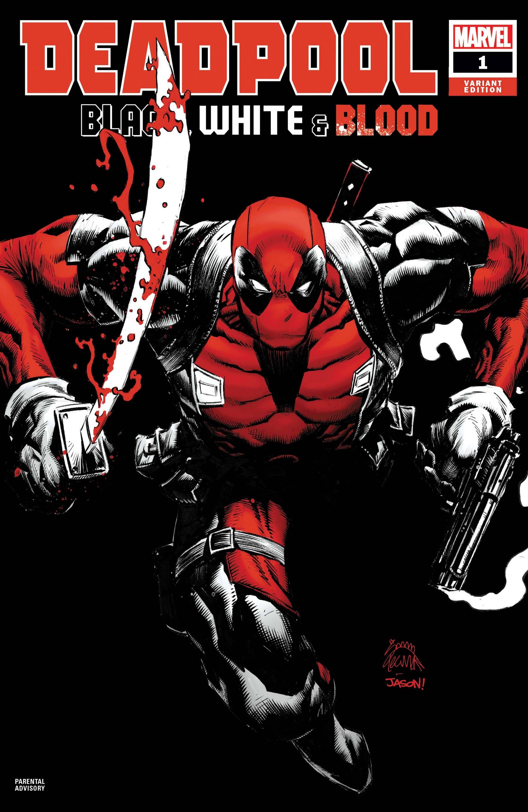 Deadpool Black White Blood #1 Stegman Variant (Of 5)