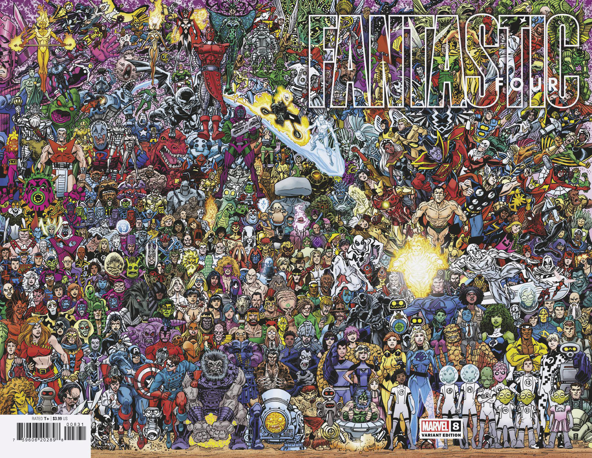 Fantastic Four #8 Scott Koblish Wraparound Connecting 700 Characters Variant