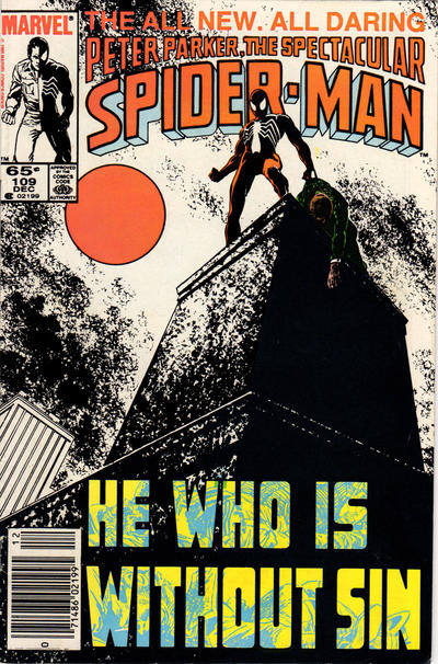 The Spectacular Spider-Man #109 [Newsstand]-Fine (5.5 – 7)