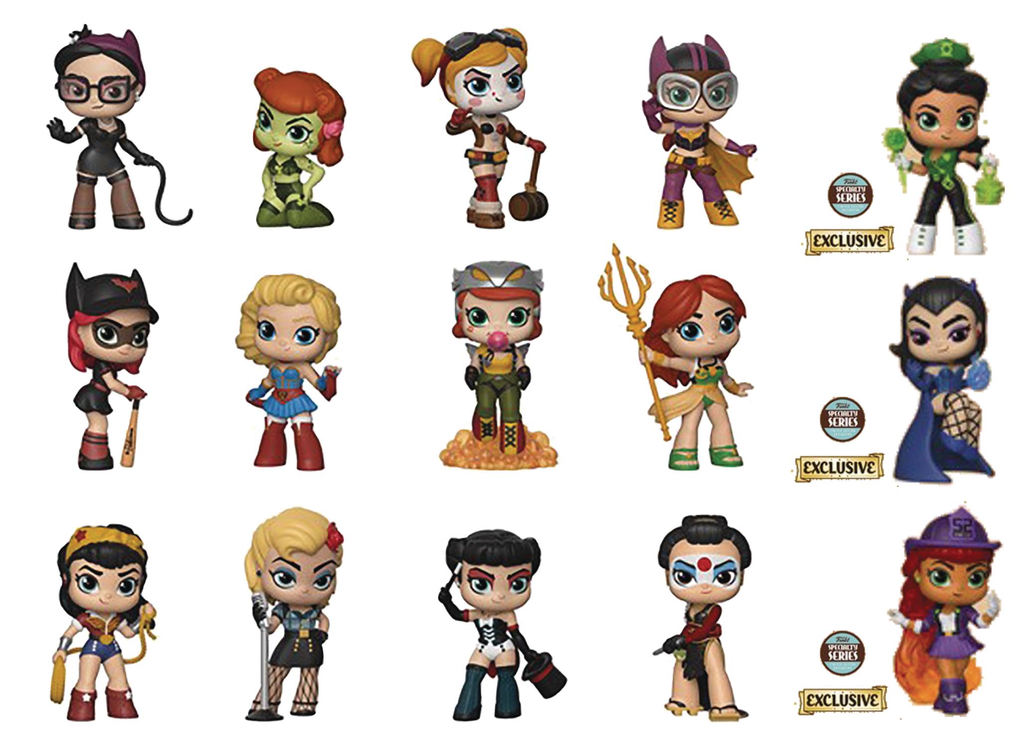 Specialty Series Mystery Minis DC Bombshells 12 Piece Blind Mystery Box Display