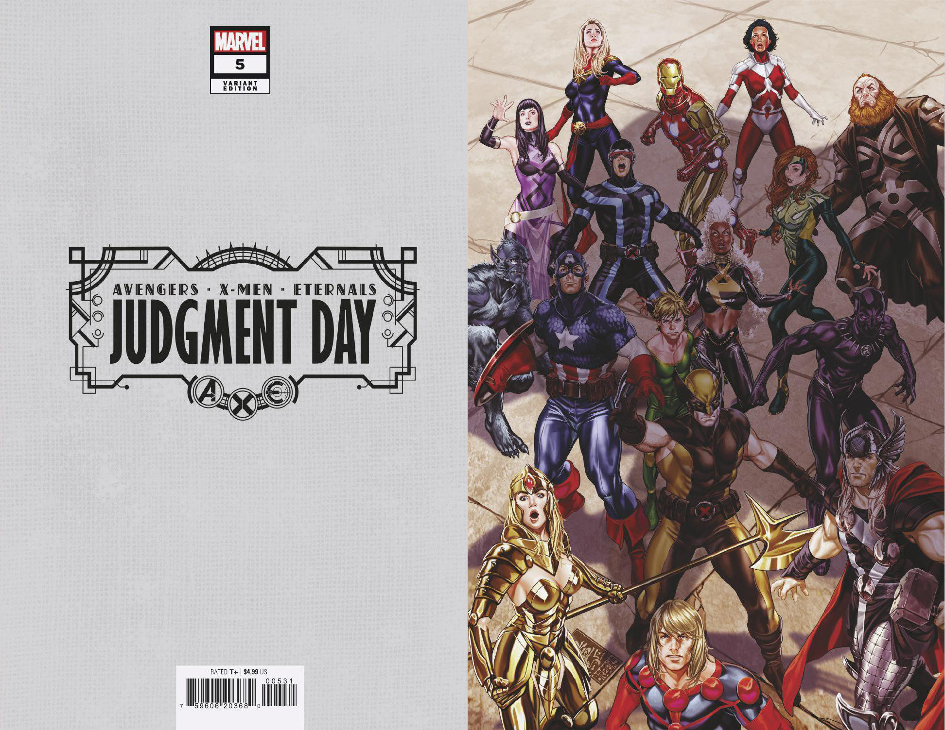 A.X.E. Judgment Day #5 100 Incentive Brooks Virgin Variant (Of 6)