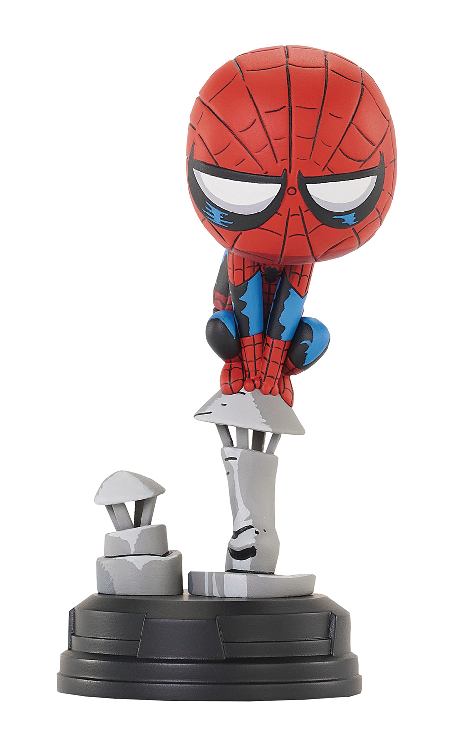 Gentle Giant - Marvel Animated - Spider-Man On Chimney Statue