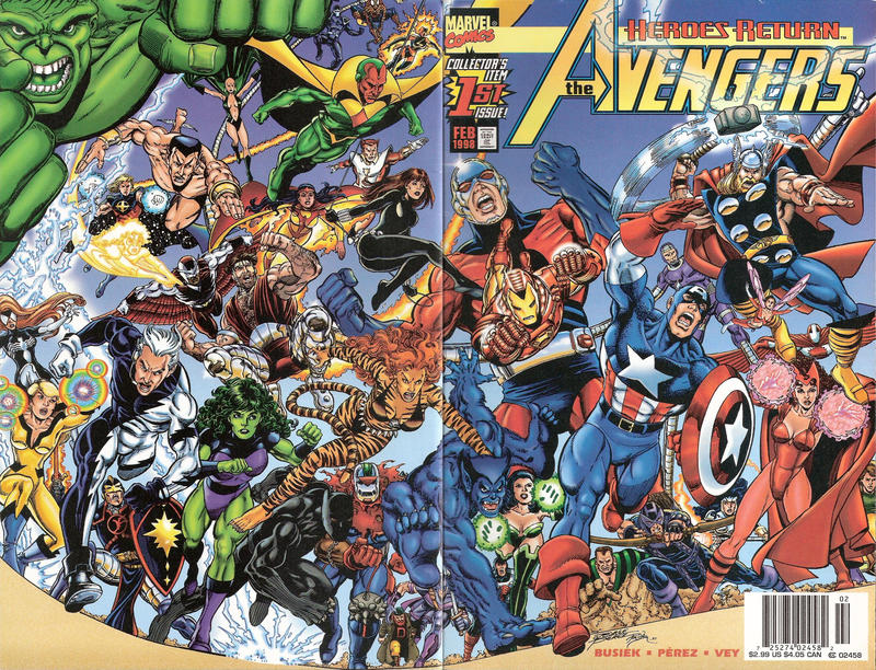 Avengers #1 [Yellow Logo Newsstand Edition]-Very Fine-