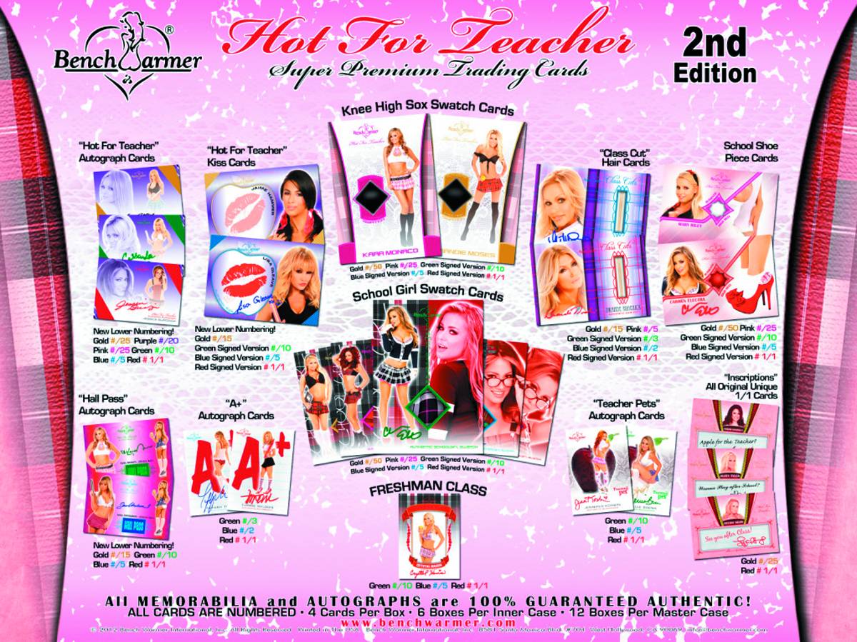 Benchwarmer Hot for Teacher 2 Super Prem Trading Cards Box