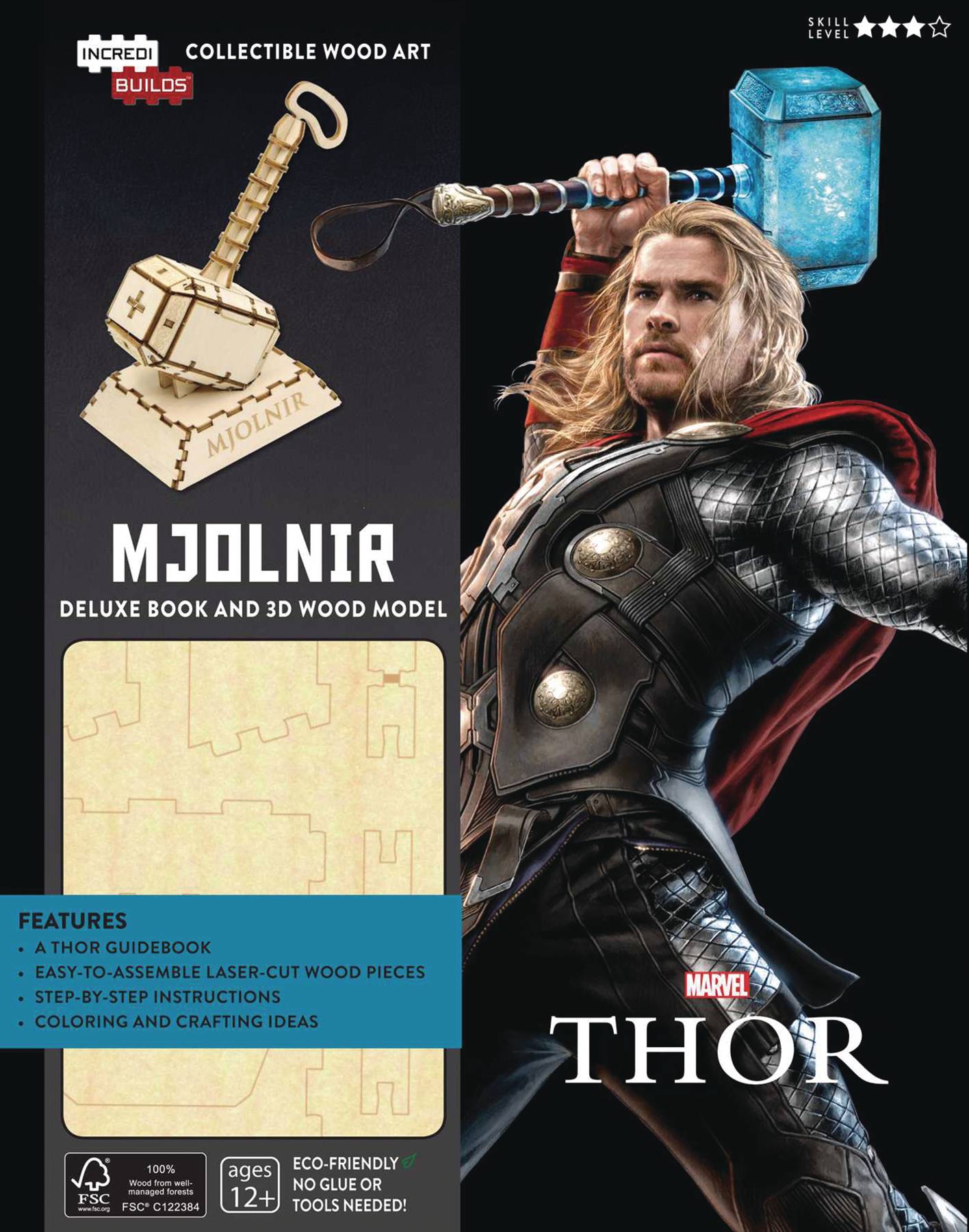 Incredibuilds Marvel Thor Deluxe Model With Book