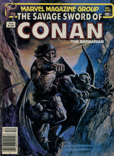 The Savage Sword of Conan #83 [Newsstand]-Good (1.8 – 3)