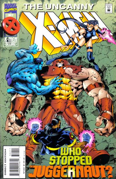 The Uncanny X-Men #322 [Direct Deluxe Edition] - Very Fine -
