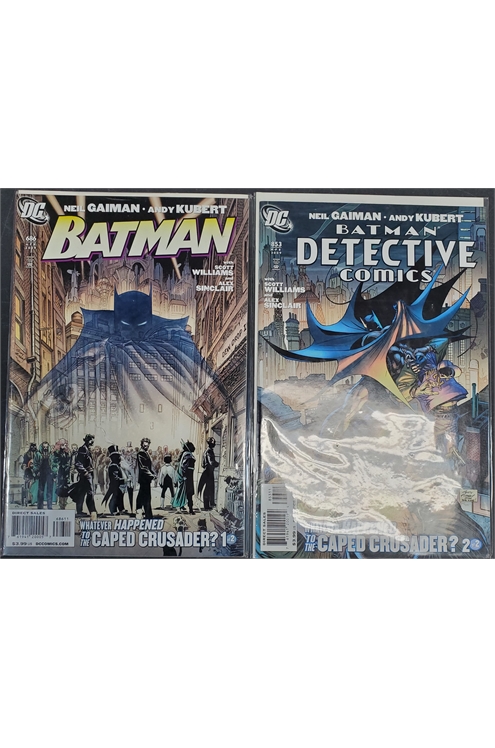 Batman Whatever Happened To The Caped Crusader #1-2 (DC 2009) Set