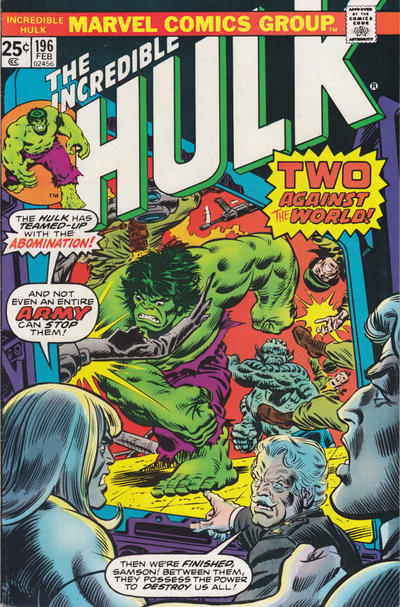 The Incredible Hulk #196 [Regular Edition] - Fn-