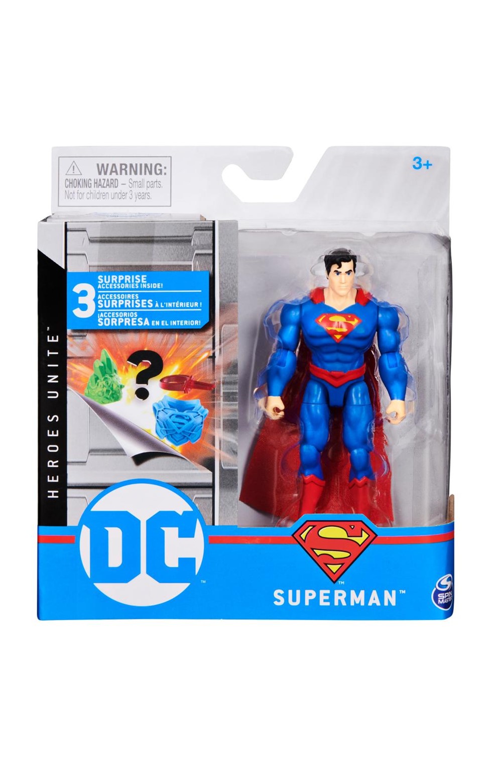 DC Comics 4-Inch Superman Action Figure With 3 Mystery Accessories, Adventure 8