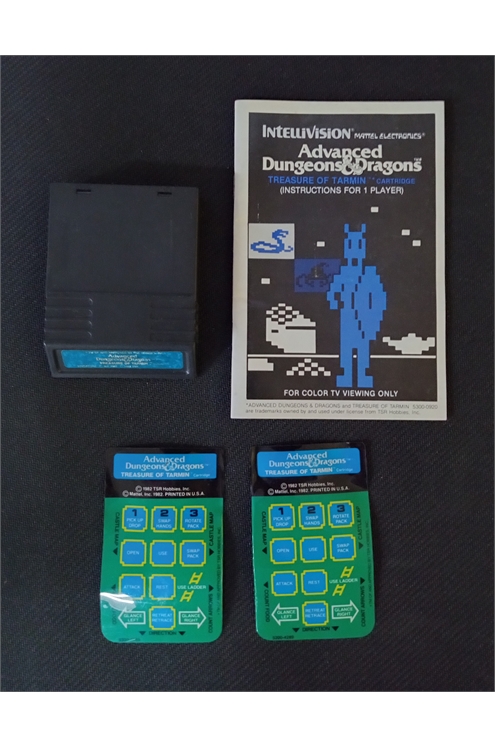 Intellivision Advanced Dungeon & Dragons - Cartridge, Overlays And Manual Only - Pre-Owned