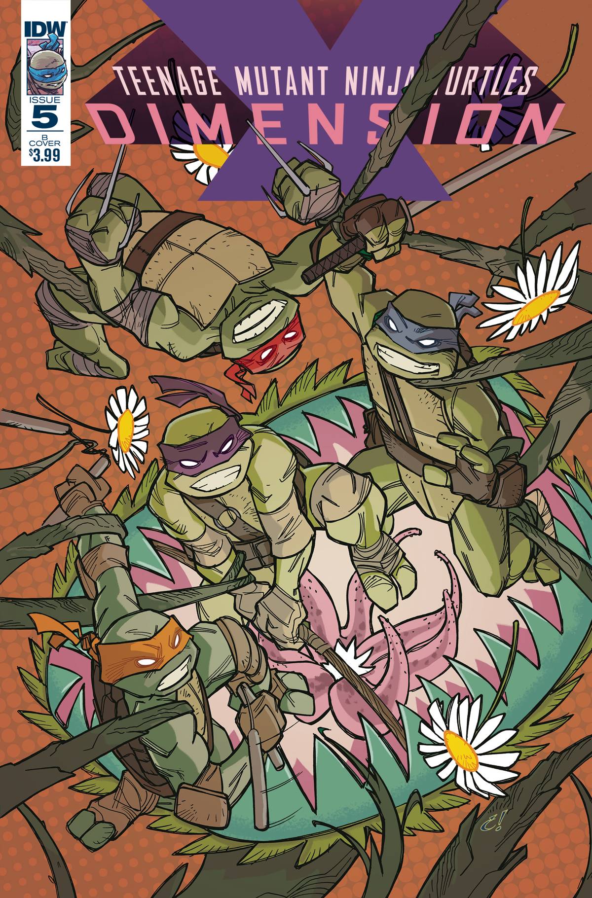 Teenage Mutant Ninja Turtles Dimension X #5 Cover B Rousseau