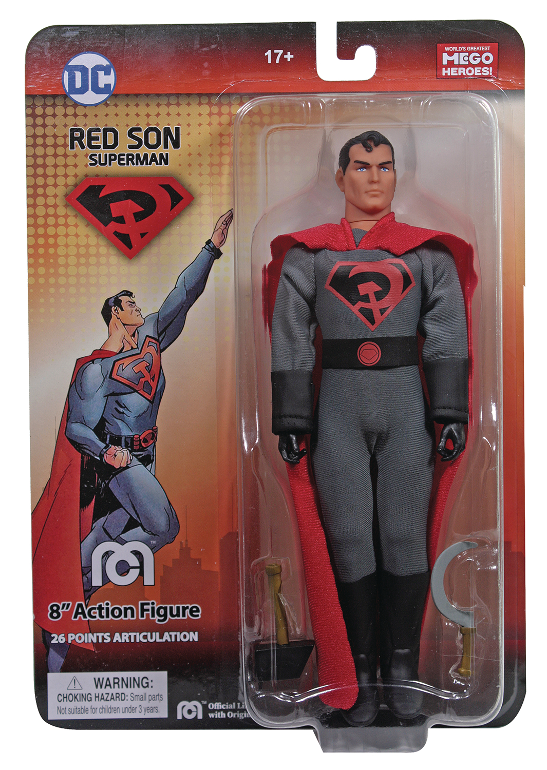 Mego DC Heroes Red Son Superman 8-Inch Action Figure