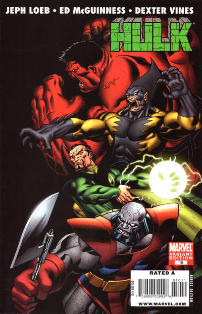 Hulk #10 (2008) [Villains/Right Cover]