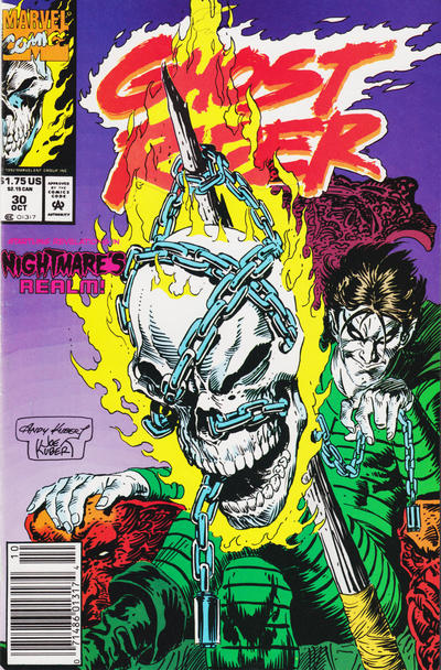 Ghost Rider #30 (1990) [Newsstand]-Fine (5.5 – 7)