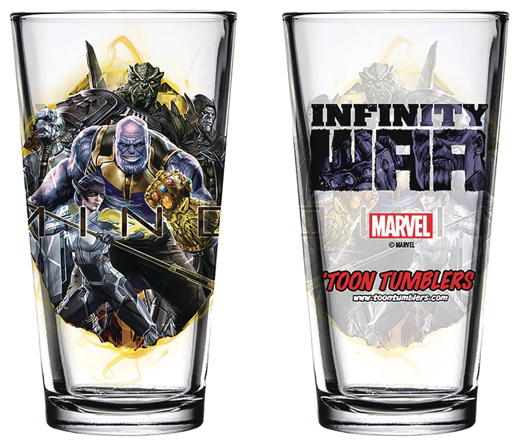 Avengers Infinity War Thanos Pint Glass