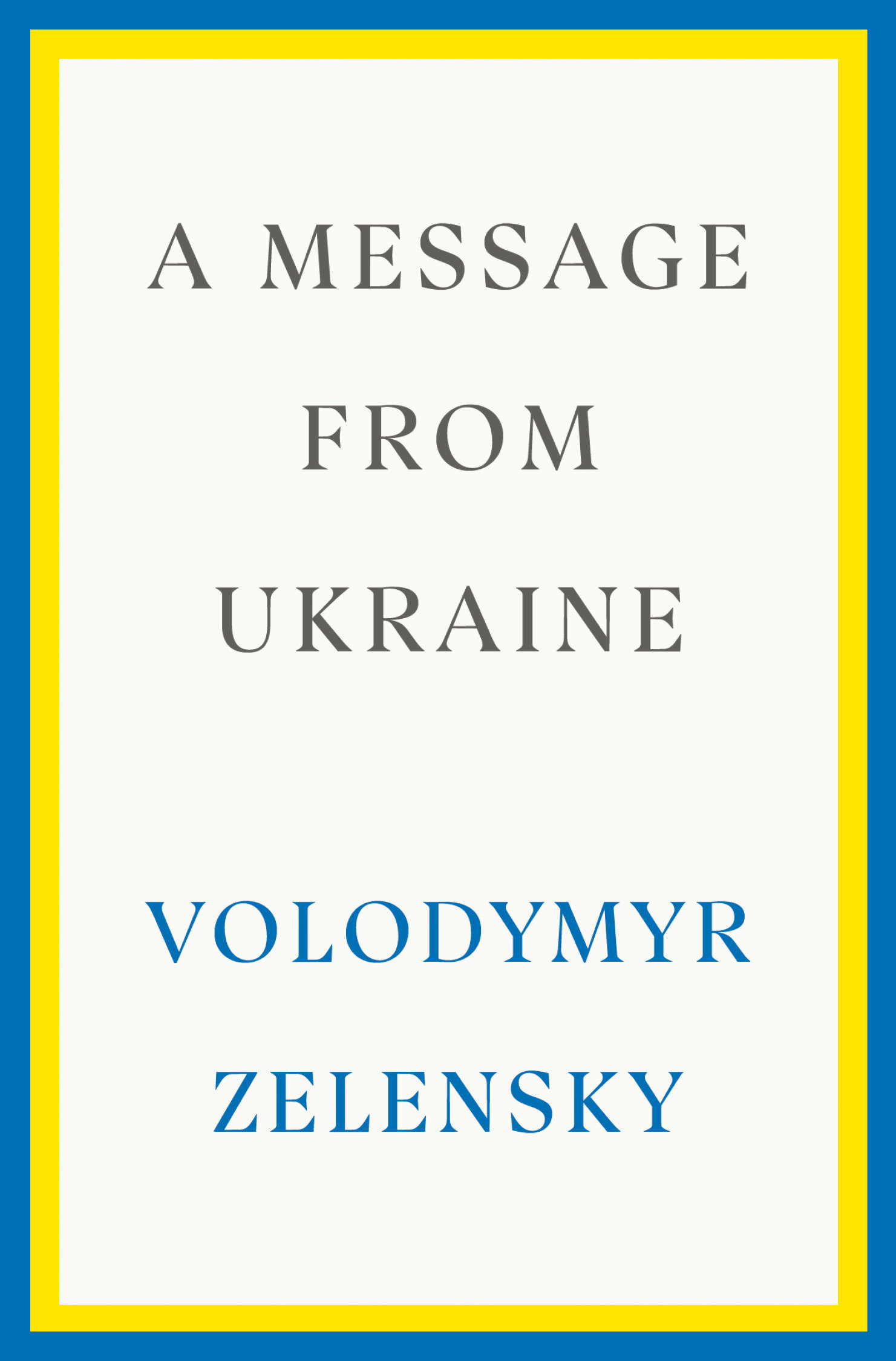 A Message From Ukraine (Hardcover Book)