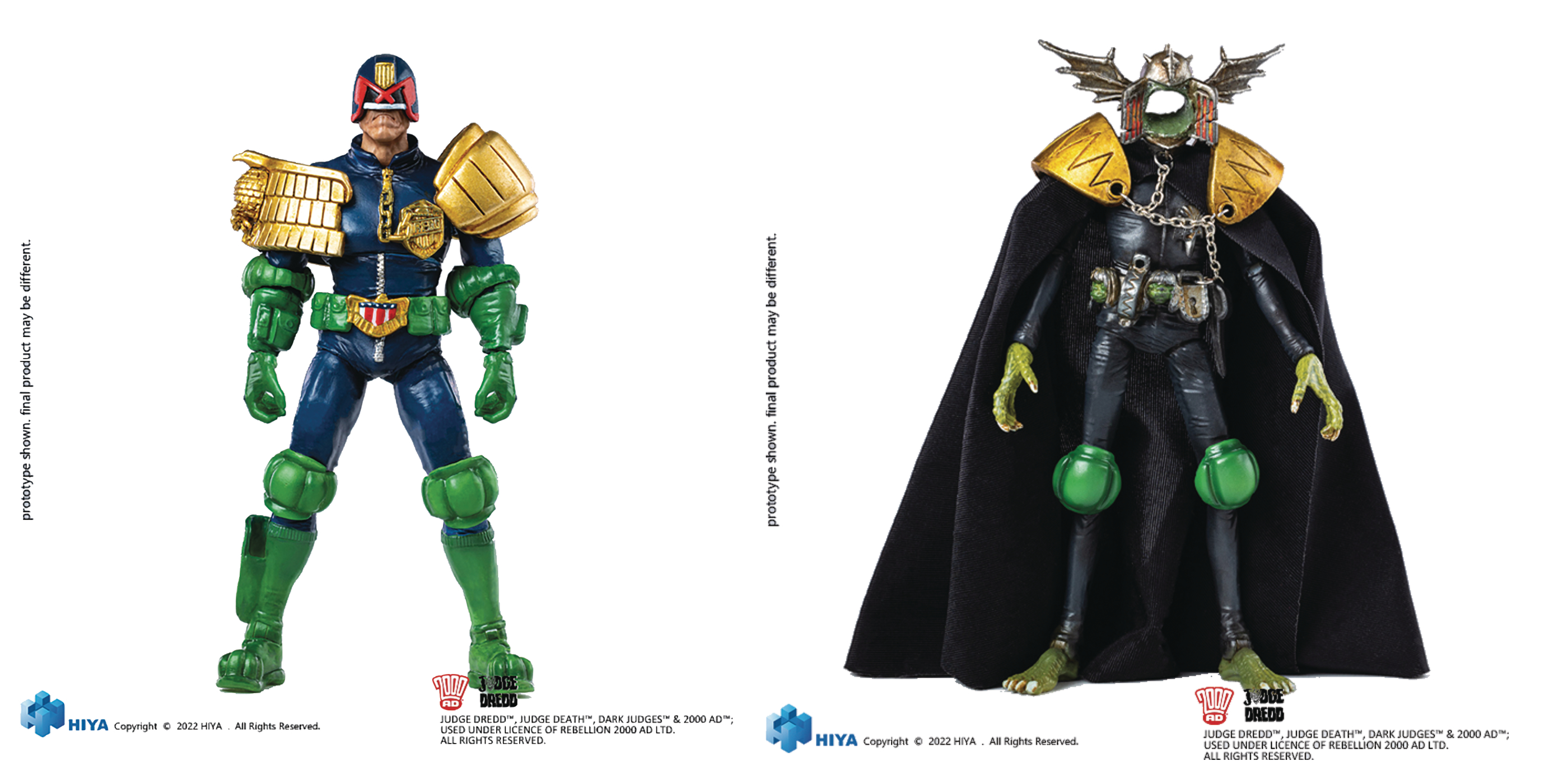 Judge Dredd Gaze Into Fist of Dredd Px 1/18 Scale Action Figure 2pk 