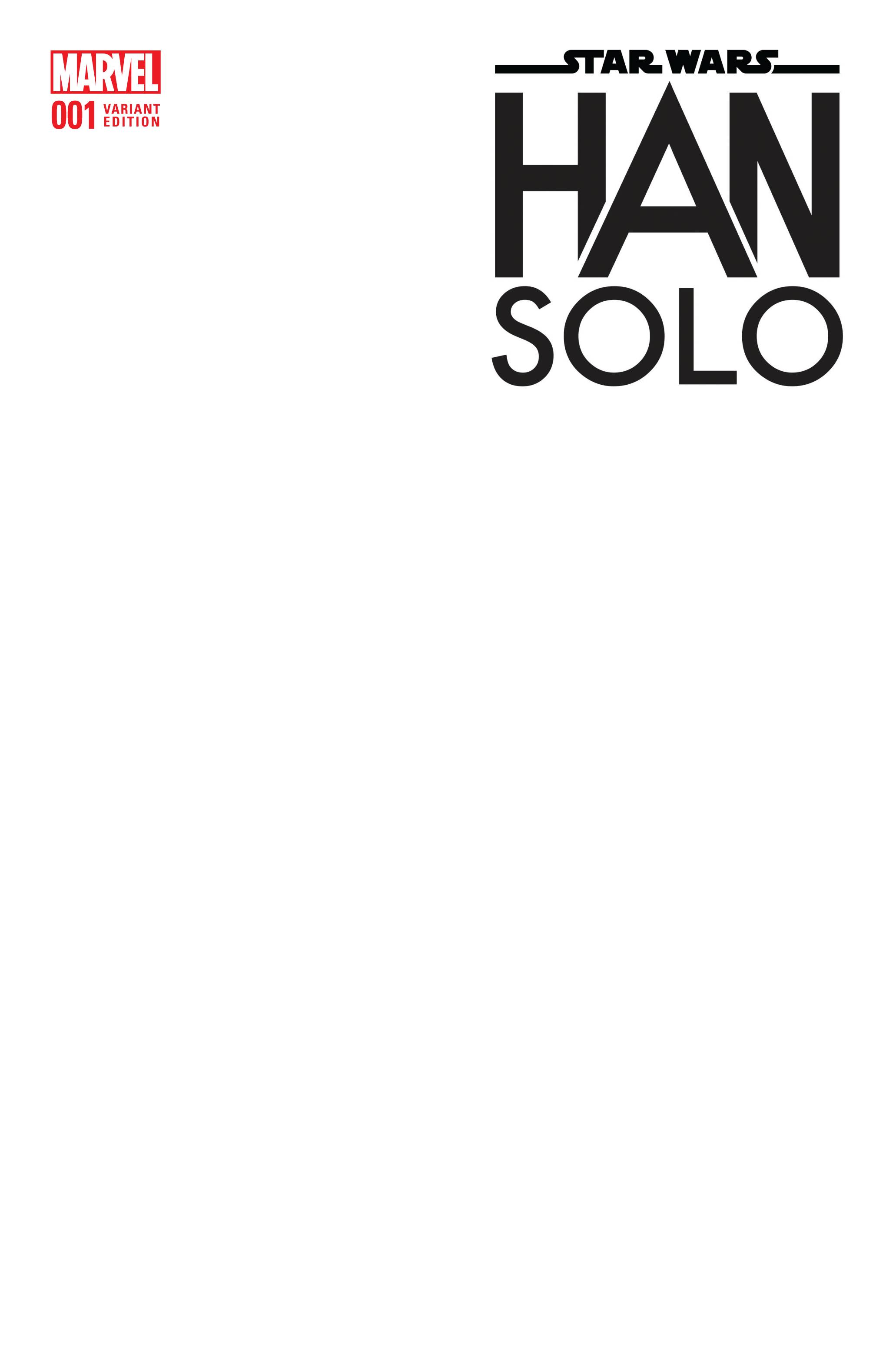 Star Wars Han Solo #1 Blank Variant